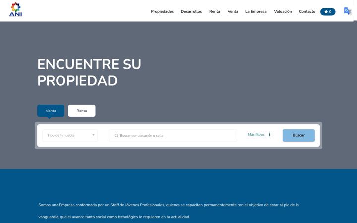 Screenshot of grupoani.mx