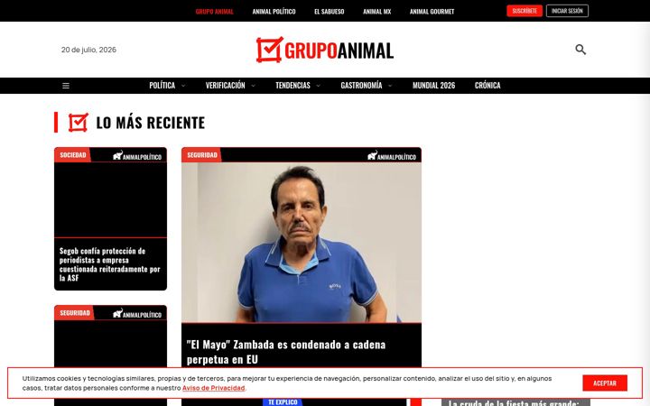 Screenshot of grupoanimal.mx