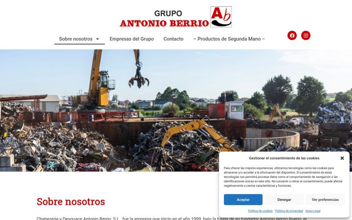 Screenshot of grupoantonioberrio.com