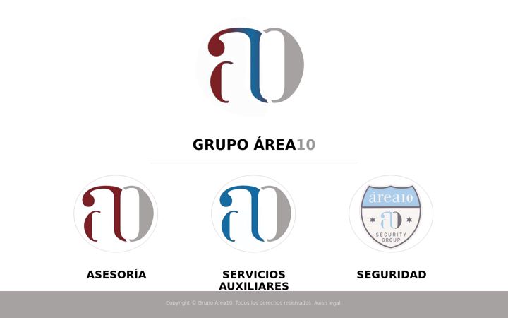 Screenshot of grupoarea10.com