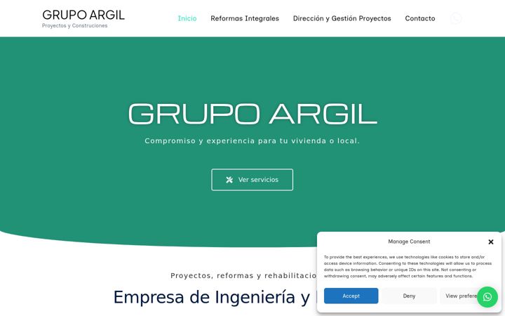 Screenshot of grupoargil.com