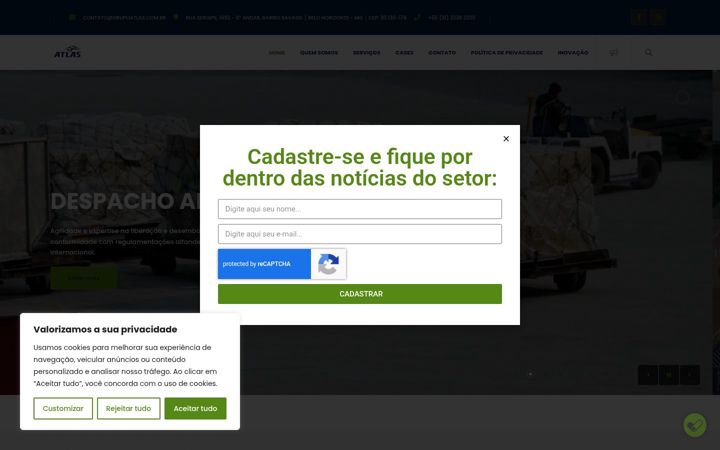Screenshot of grupoatlas.com.br