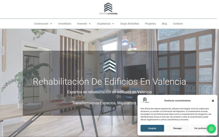 Screenshot of grupoatmosfera.es