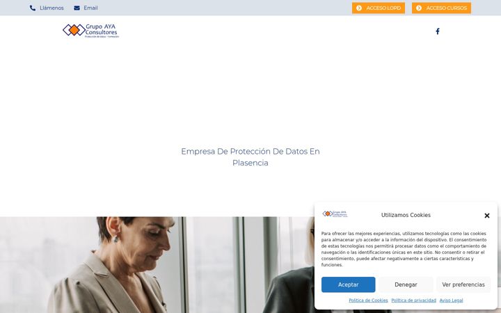 Screenshot of grupoayaconsultores.com