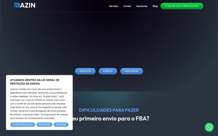 Screenshot of grupoazin.com.br