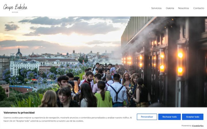 Screenshot of grupobabcha.com