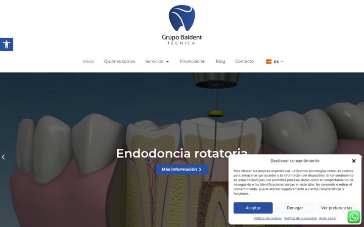 Screenshot of grupobaldent.pro