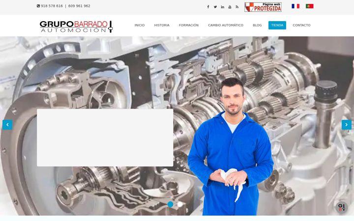 Screenshot of grupobarrado.com