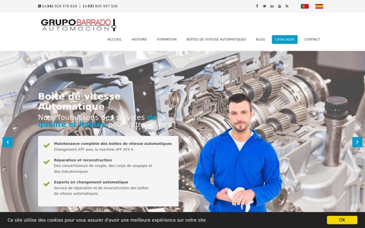 Screenshot of grupobarrado.fr