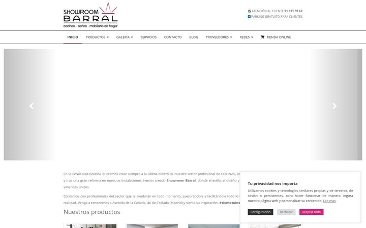 Screenshot of grupobarral.com