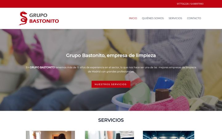 Screenshot of grupobastonito.com