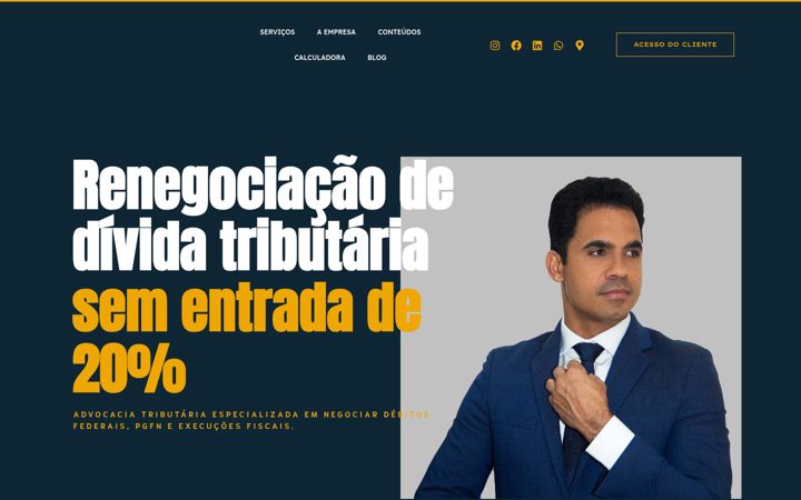 Screenshot of grupobelfortadvogados.com.br