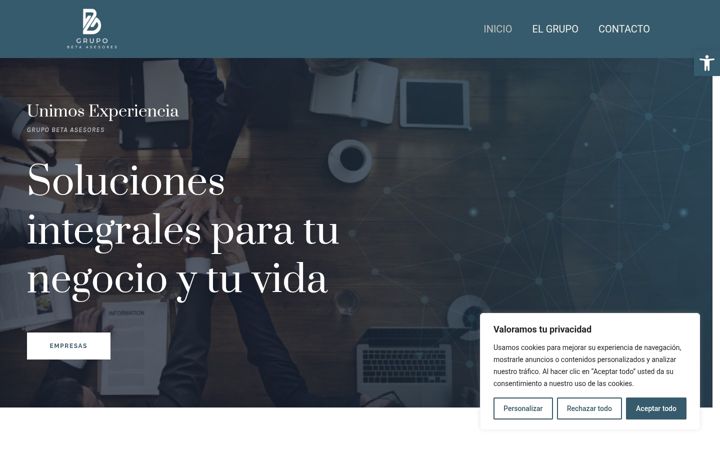 Screenshot of grupobetasesores.com