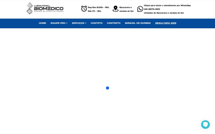 Screenshot of grupobiomedico.com.br