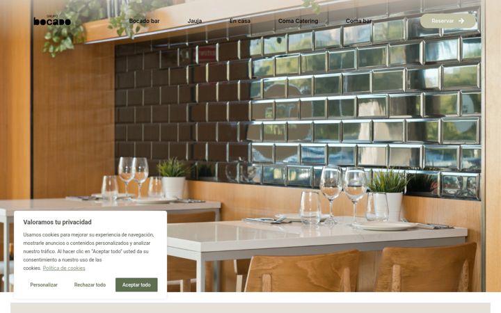 Screenshot of grupobocado.es