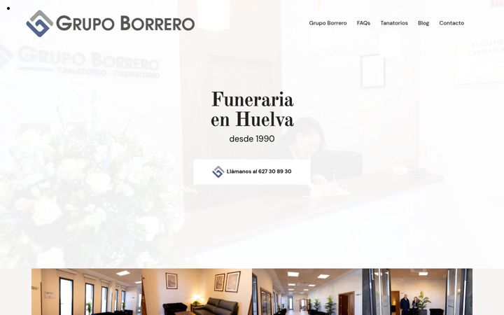Screenshot of grupoborrero.es