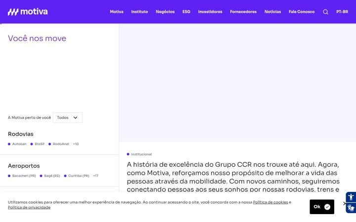 Screenshot of grupoccr.com.br