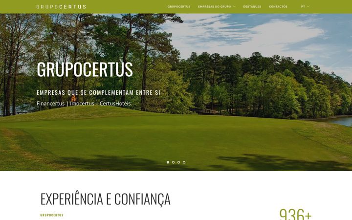 Screenshot of grupocertus.pt
