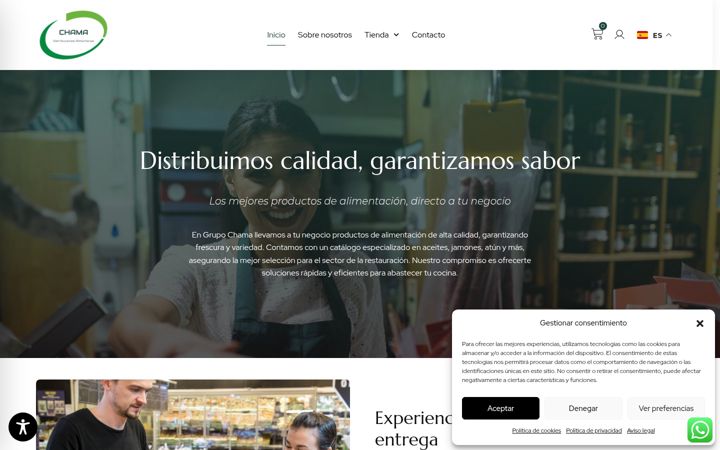 Screenshot of grupochama.net