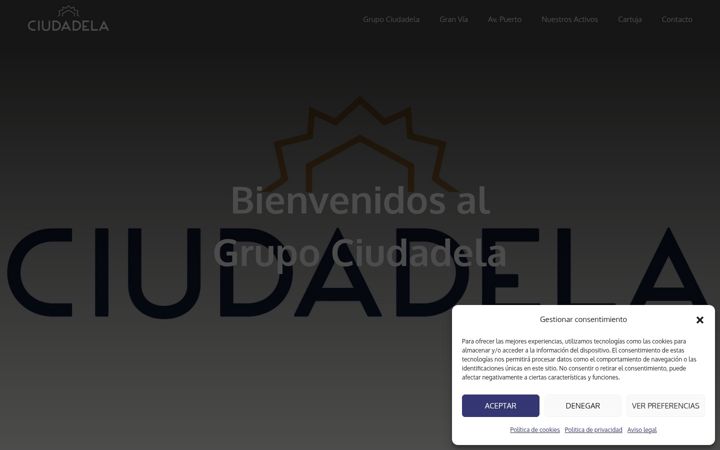 Screenshot of grupociudadela.com