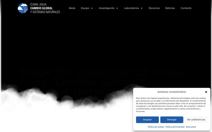 Screenshot of grupoclima.unizar.es