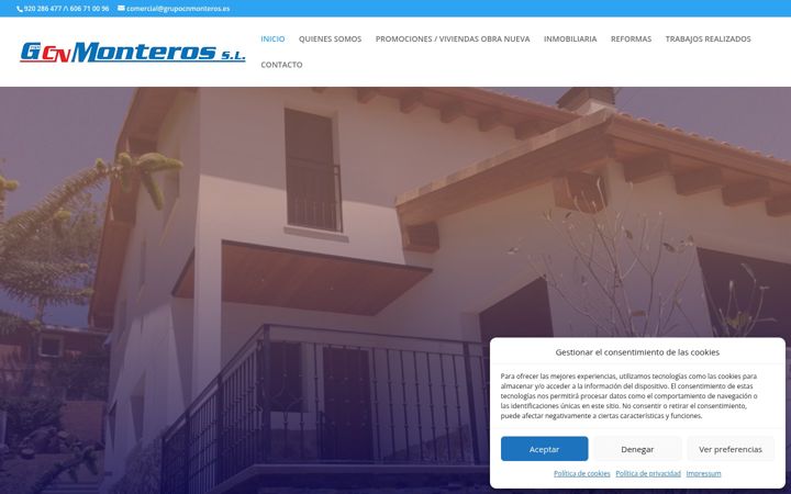 Screenshot of grupocnmonteros.es