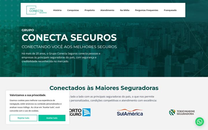 Screenshot of grupoconectaseguros.com.br