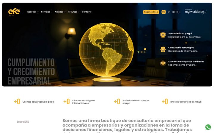 Screenshot of grupoconsultorefe.com