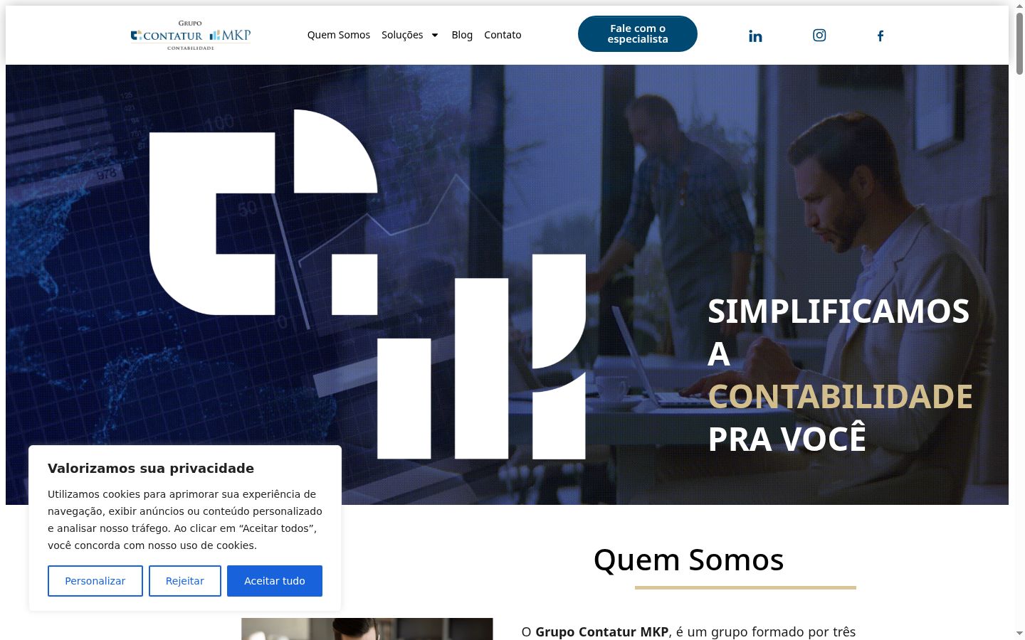 Screenshot tal-banner tal-kunsens muri qabel kwalunkwe interazzjoni