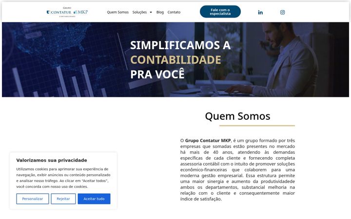 Screenshot of grupocontaturmkp.com.br