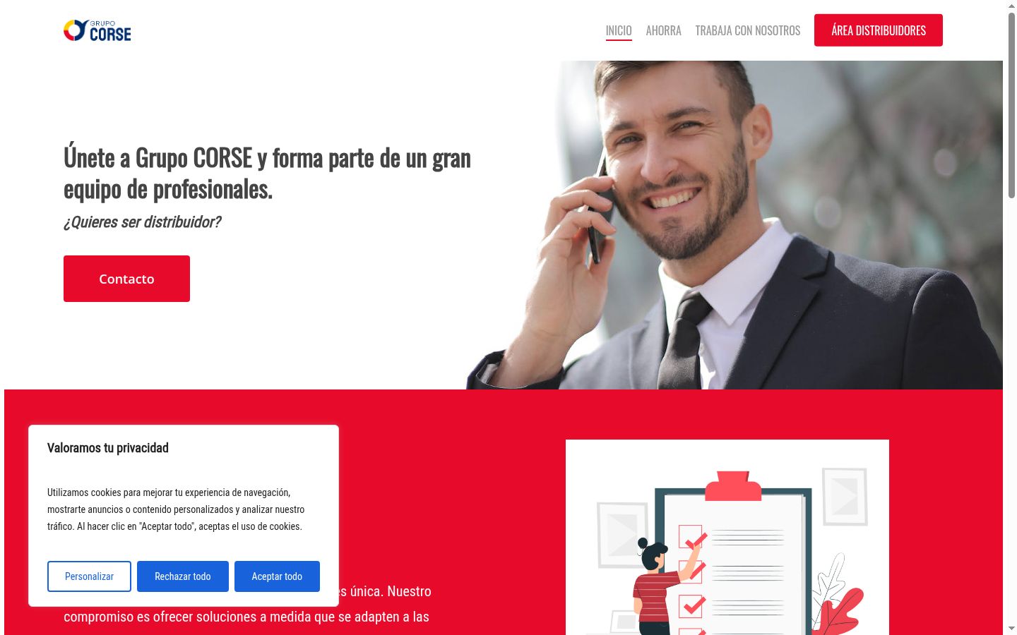 Sutikimo reklamjuostės, rodytos prieš bet kokią sąveiką, ekrano kopija