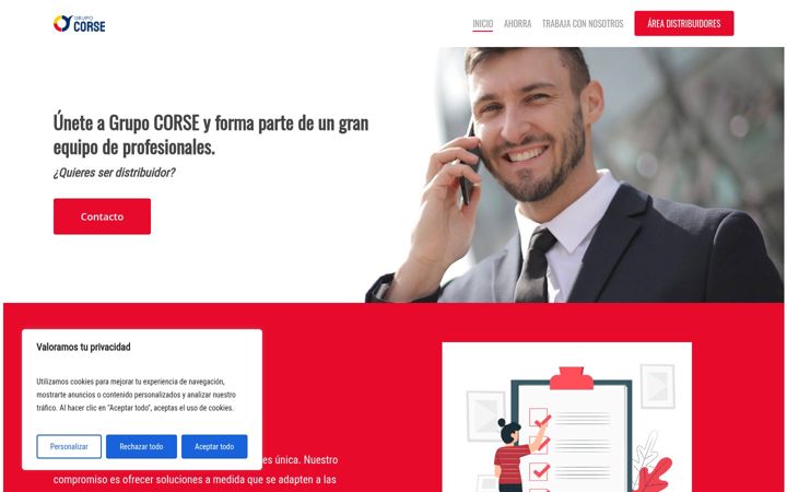 Screenshot of grupocorse.es