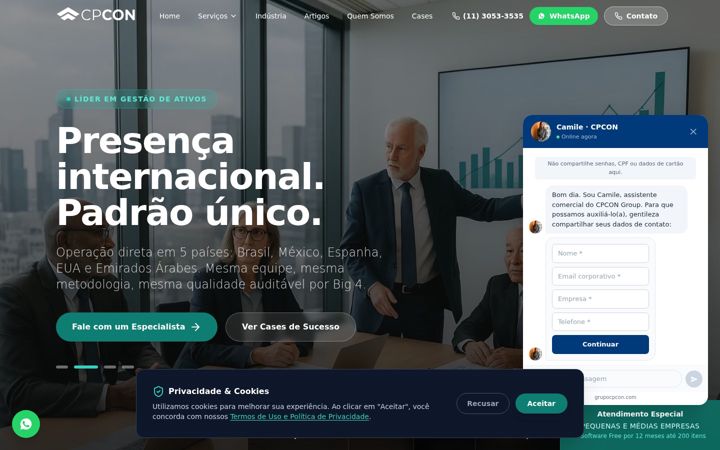 Screenshot of grupocpcon.com