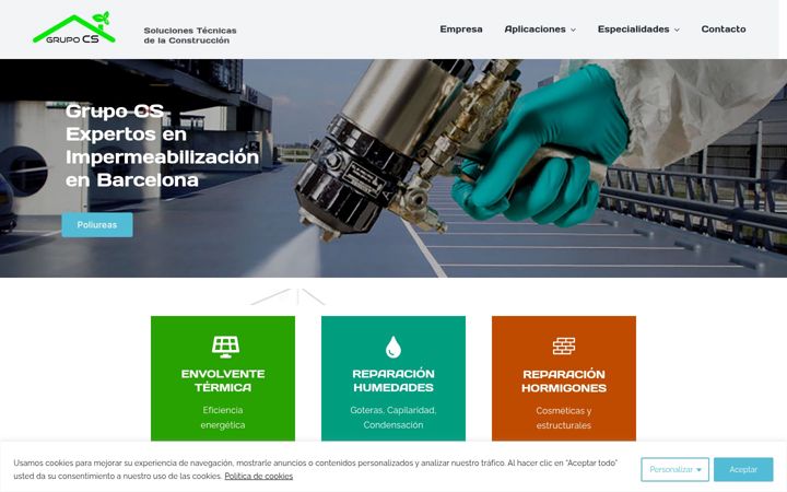 Screenshot of grupocs.eu