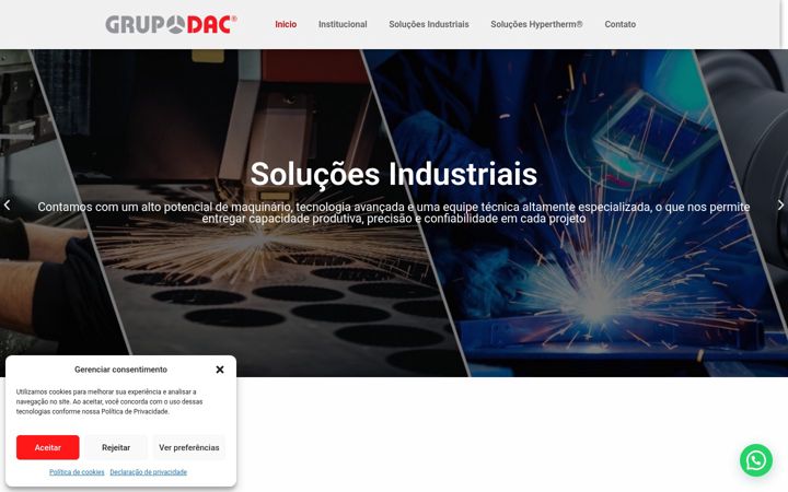 Screenshot of grupodac.com.br