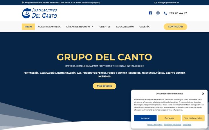 Screenshot of grupodelcanto.es