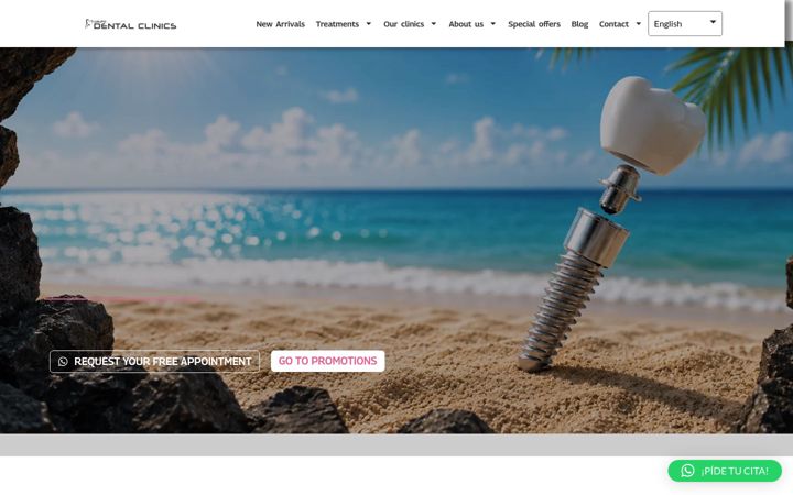 Screenshot of grupodentalclinics.es