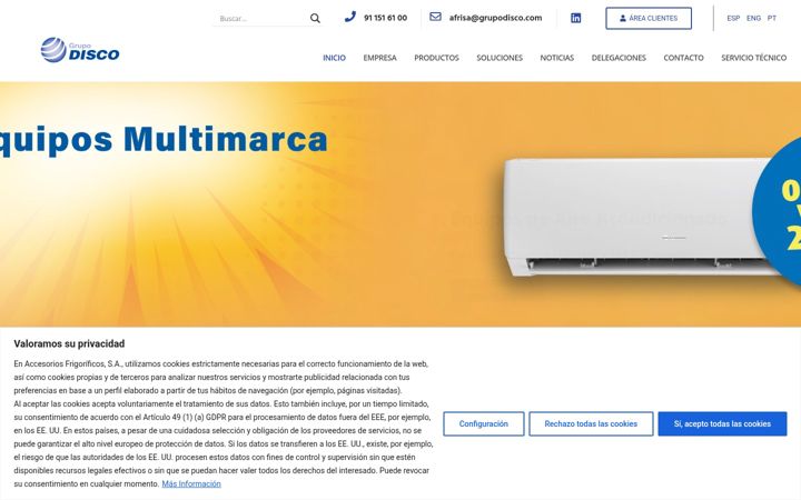 Screenshot of grupodisco.com