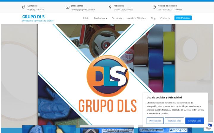 Screenshot of grupodls.com