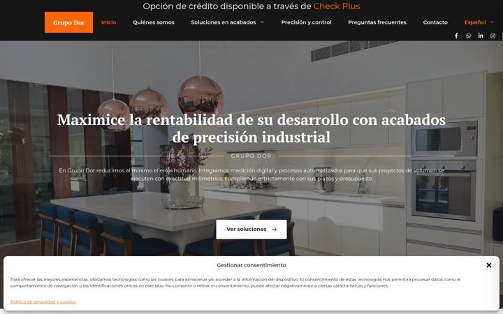 Screenshot of grupodor.com.mx