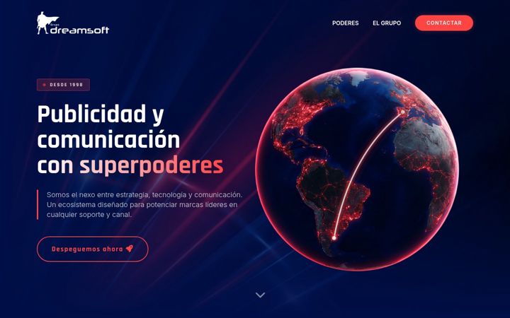 Screenshot of grupodreamsoft.com