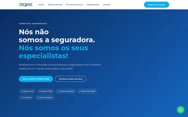 Screenshot of grupodronne.com.br