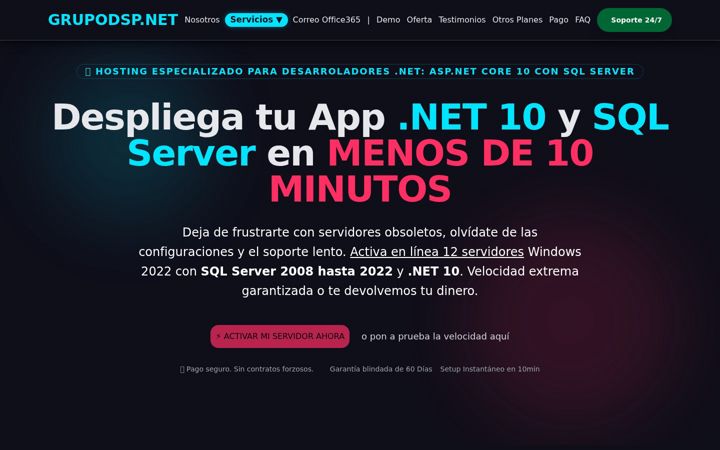Screenshot of grupodsp.net