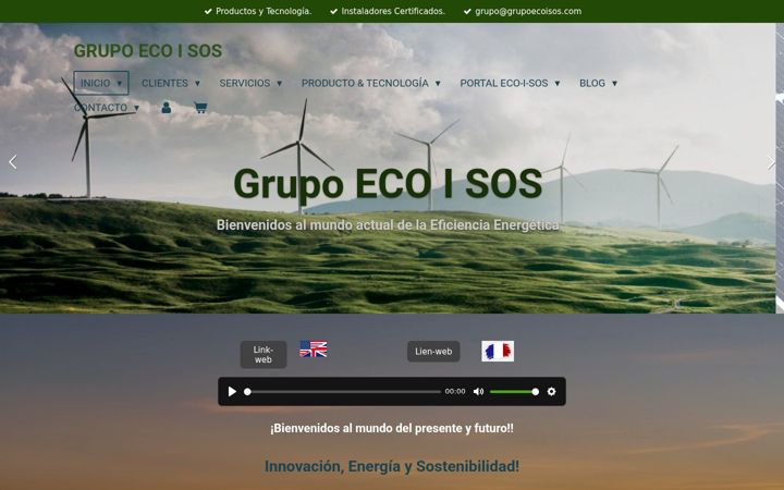 Screenshot of grupoecoisos.com