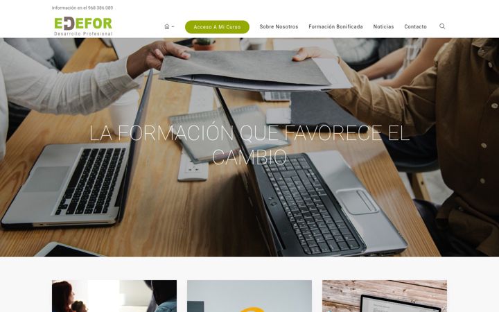 Screenshot of grupoedefor.com