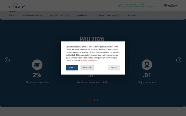 Screenshot of grupoeducare.es