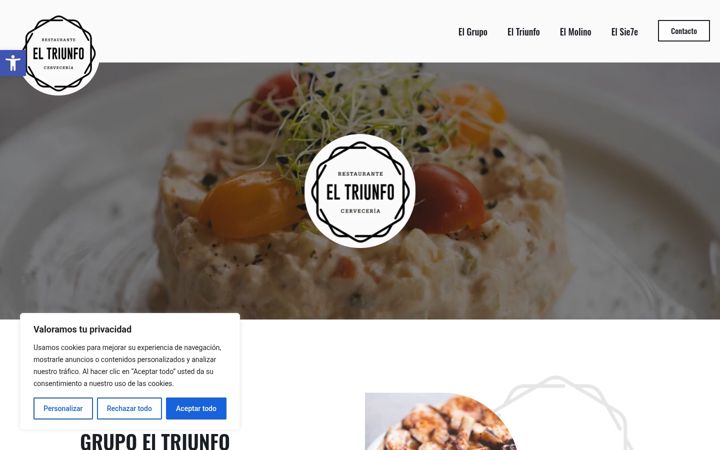 Screenshot of grupoeltriunfo.es