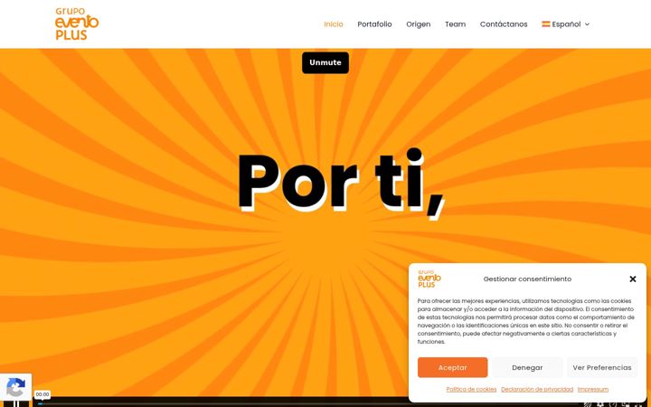 Screenshot of grupoeventoplus.com