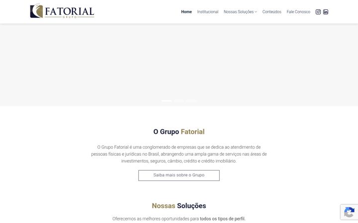 Screenshot of grupofatorial.com.br