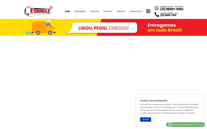 Screenshot of grupofermat.com.br